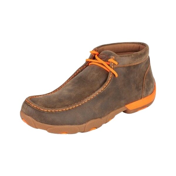 Men's twisted x bomber & neon orange driving moc Clearance