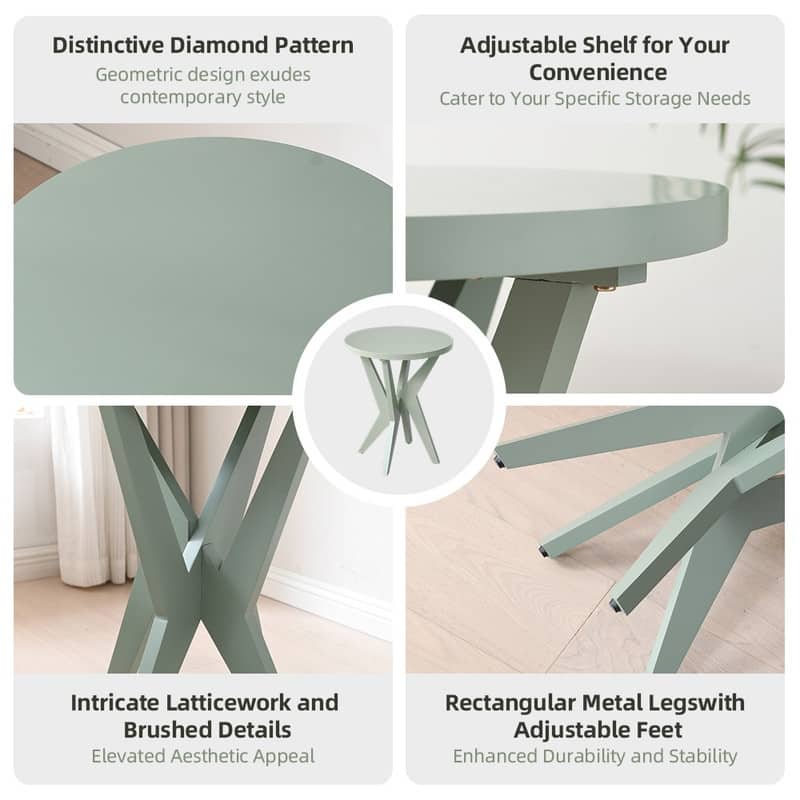 Round Solid Wood Coffee Table