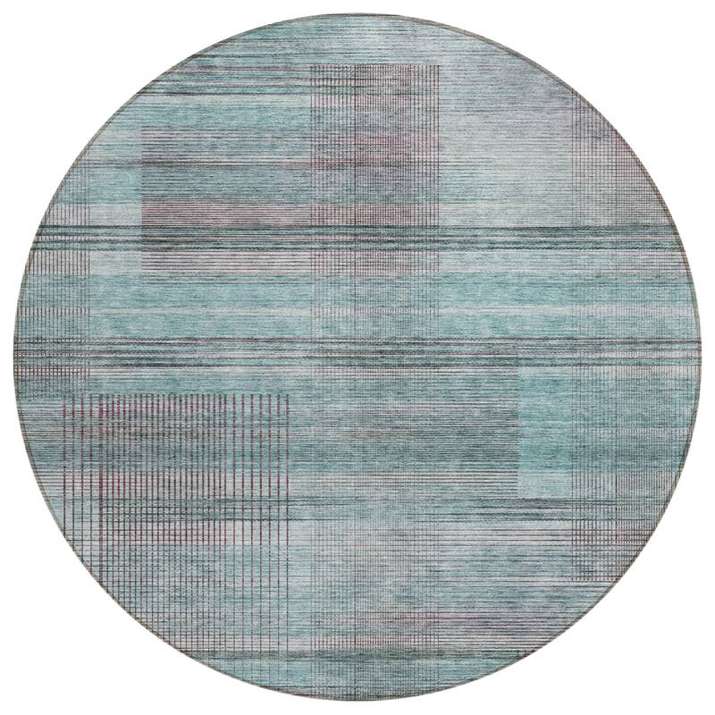 HomeRoots Striped Transitional Rectangle Outdoor Rug