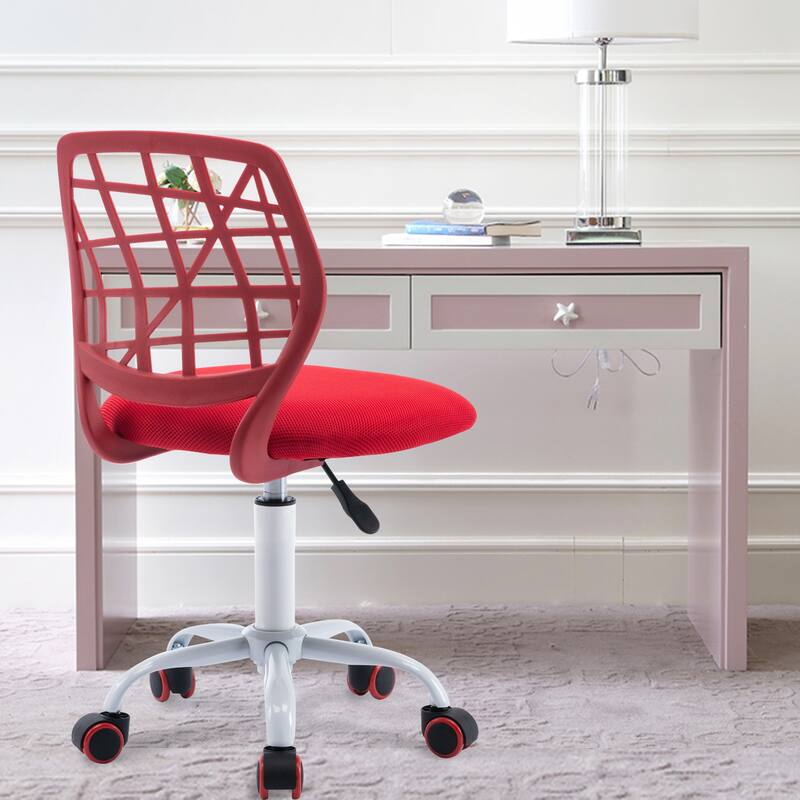 Mesh Ergonomic Swivel Armless Kids Study Chair with Adjustable Height
