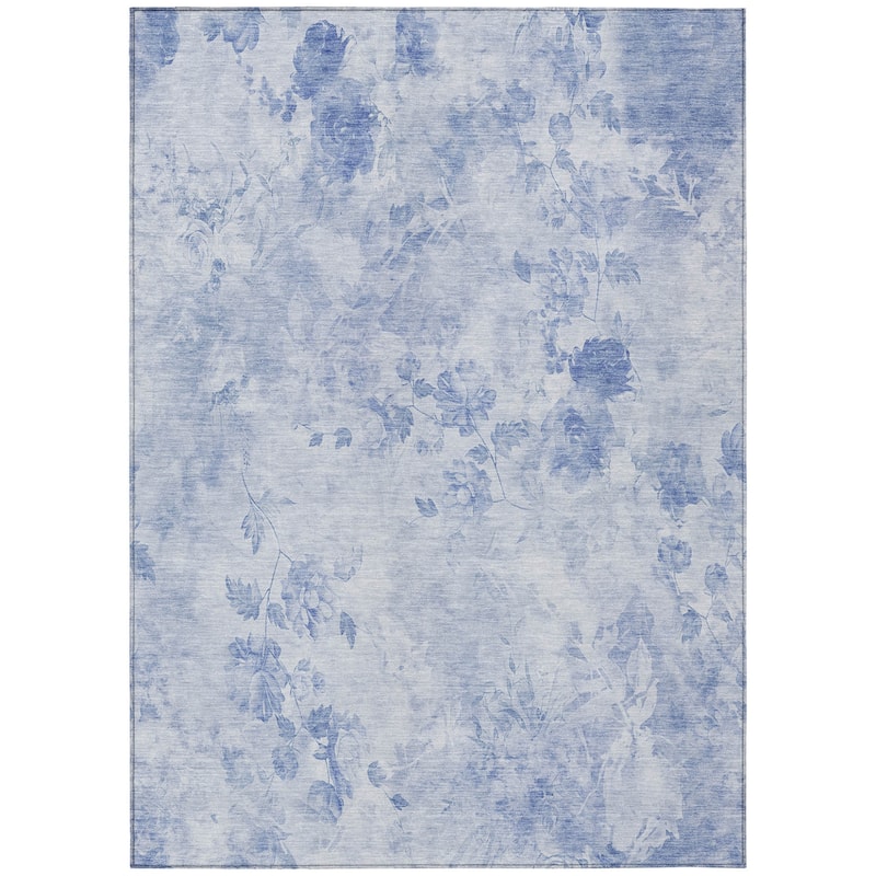 HomeRoots Floral Transitional Rectangle Outdoor Rug