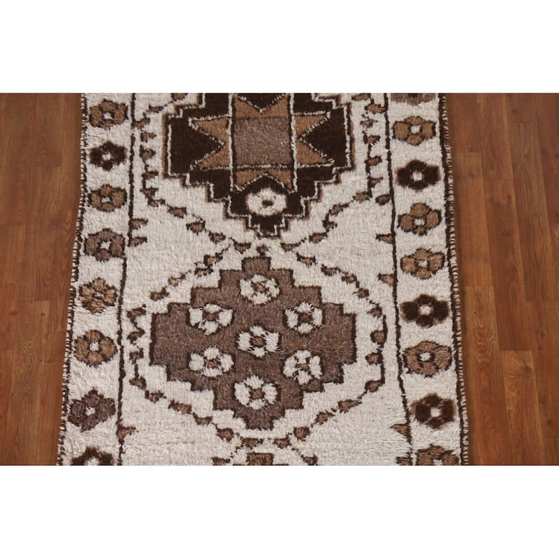 Anatolian Runner Rug Hand-knotted Oriental Wool Carpet - 3'5"x 11'5"