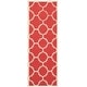 preview thumbnail 75 of 100, SAFAVIEH Courtyard Maryanne Indoor/ Outdoor Waterproof Patio Backyard Rug 2'3" X 12' Runner - Red