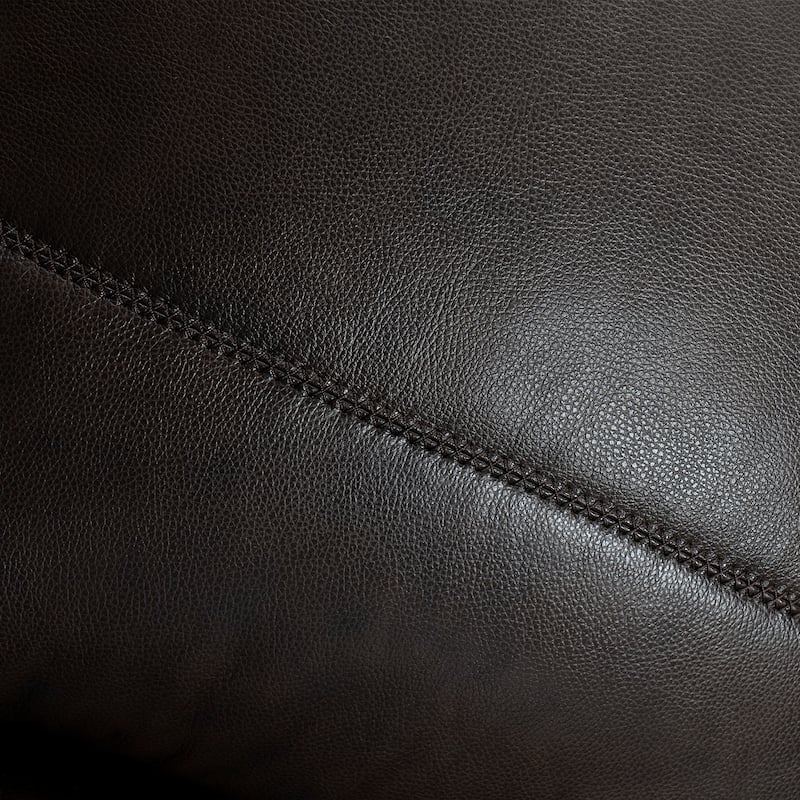 Pompeii 87" Dove Gray or Dark Brown Leather Sofa by Armen Living