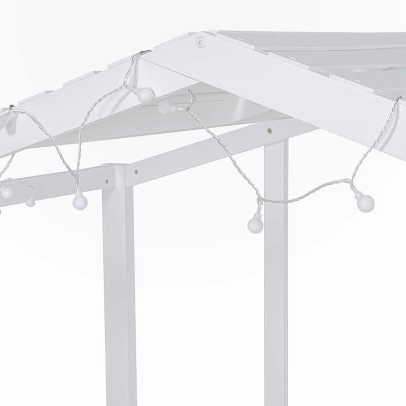 Twin Size Loft Bed with Ladder and Slide