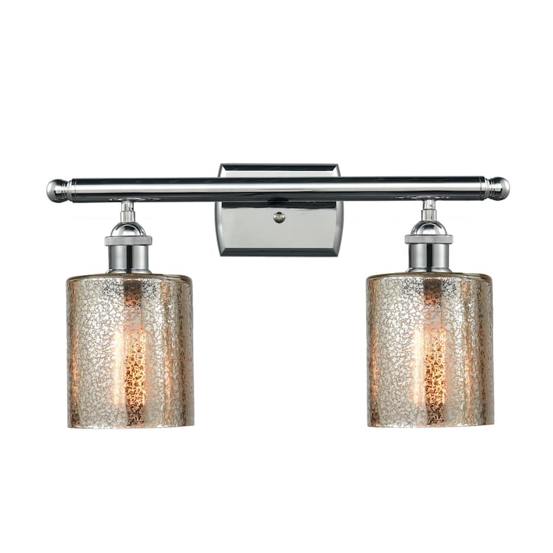 Innovations Lighting Cobleskill 2 Light 16" Wide Bathroom Vanity Light - Polished Chrome / Mercury