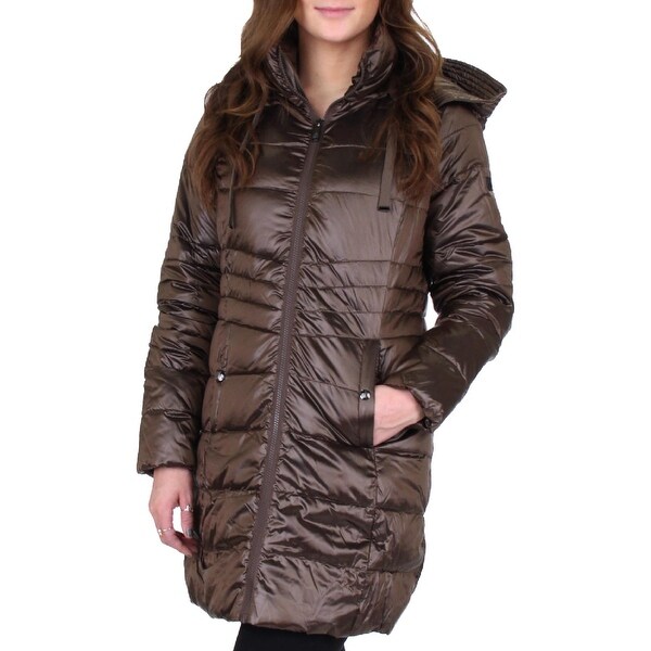 mid length quilted coat