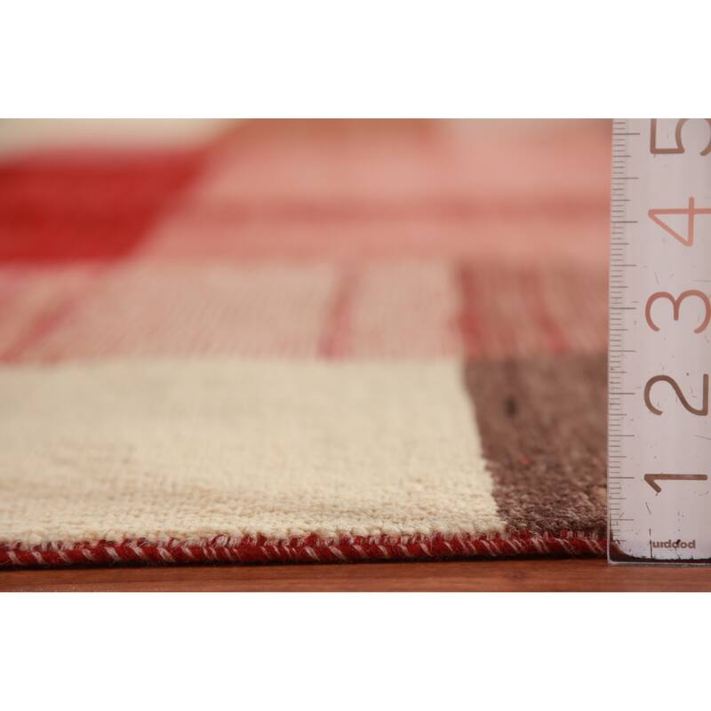 Modern Gabbeh Kashkoli Vegetable Dye Square Rug Handmade Wool Carpet - 10'10"x 11'2"