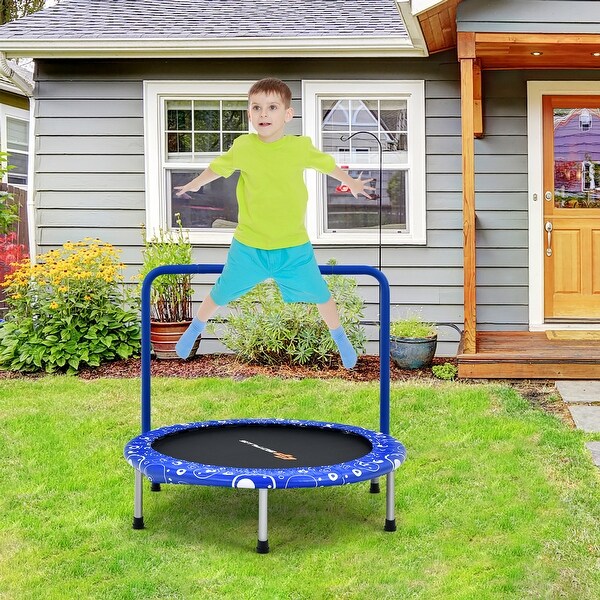 Costway 36'' Kids Trampoline Rebounder W/Full Covered