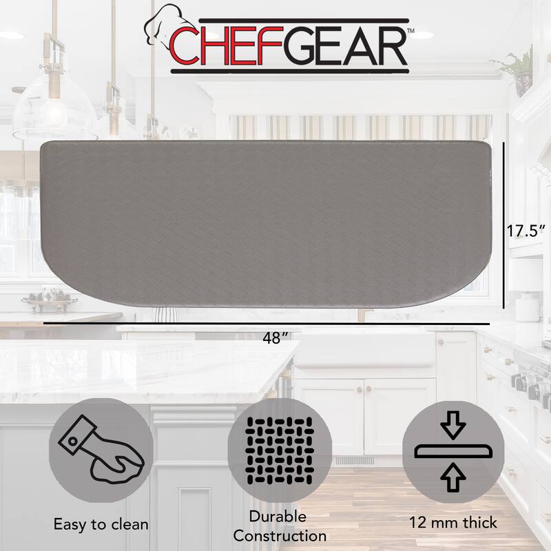 Chef Gear Playa Wedge Basketweave Anti-Fatigue Kitchen Wellness Mats