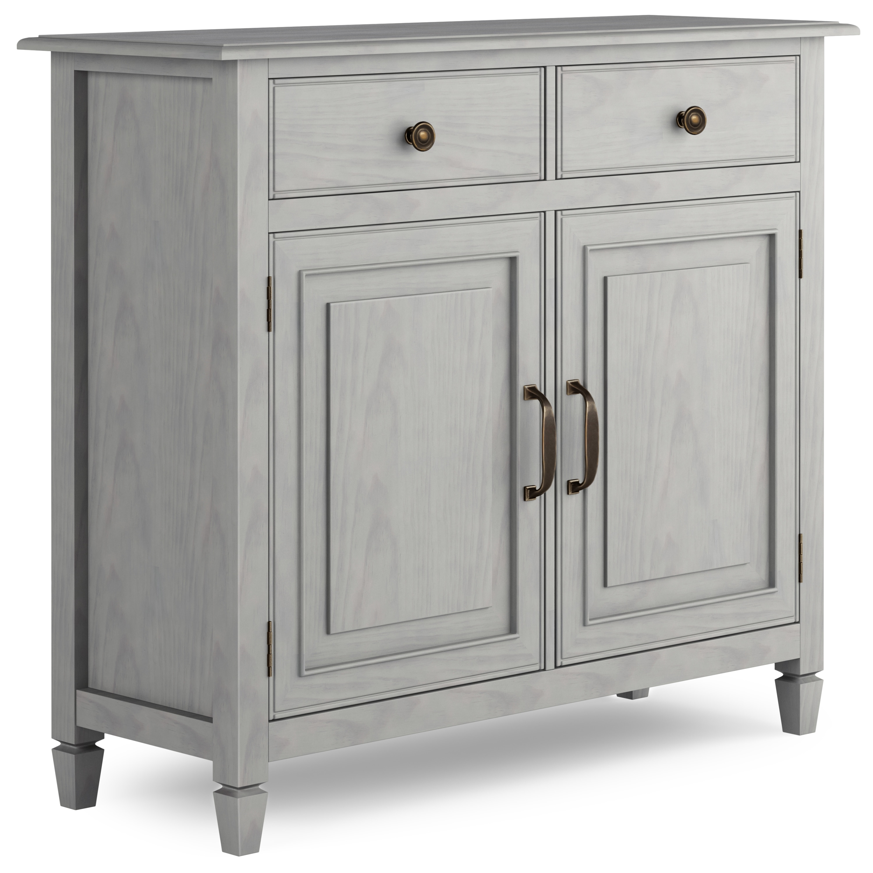 Wyndenhall hampshire solid wood 40 best sale inch wide transitional entryway storage cabinet