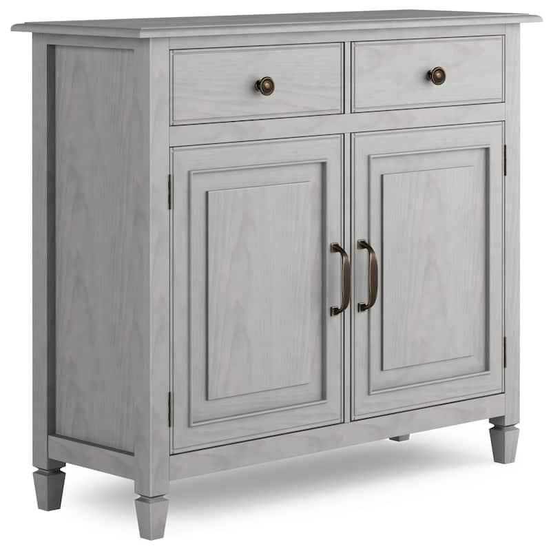WYNDENHALL Hampshire 40" Wide Solid Wood Traditional Entryway Storage Cabinet - 40"w x 15"d x 36" h