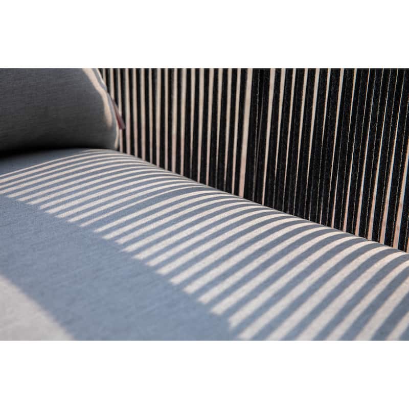 Elementi Capri Outdoor Aluminum Lounge Chair with Sunbrella® Cushions