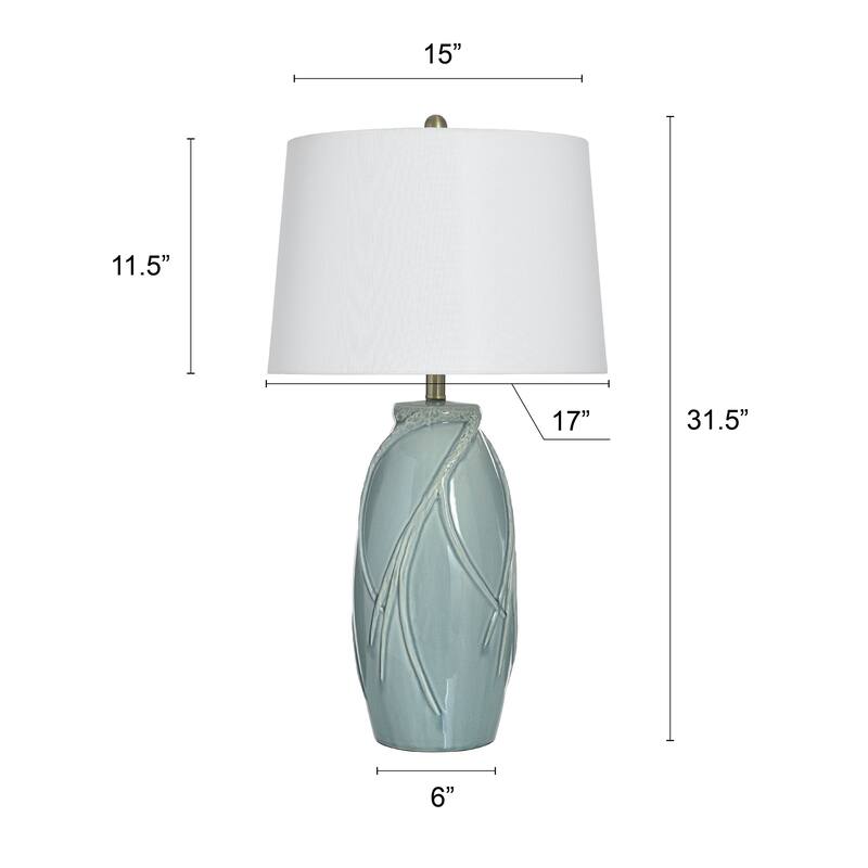 StyleCraft Starlite Ceramic Table Lamp