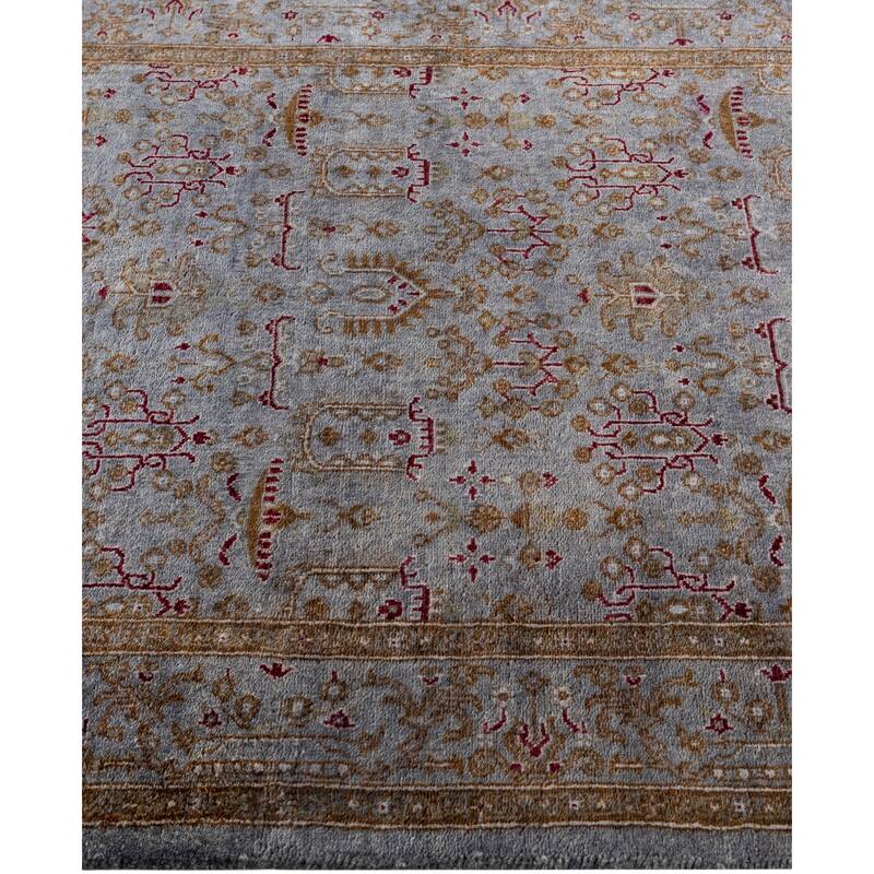 Overdyed One-of-a-Kind Hand-Knotted Area Rug - Gray - 3' 1" x 4' 10"