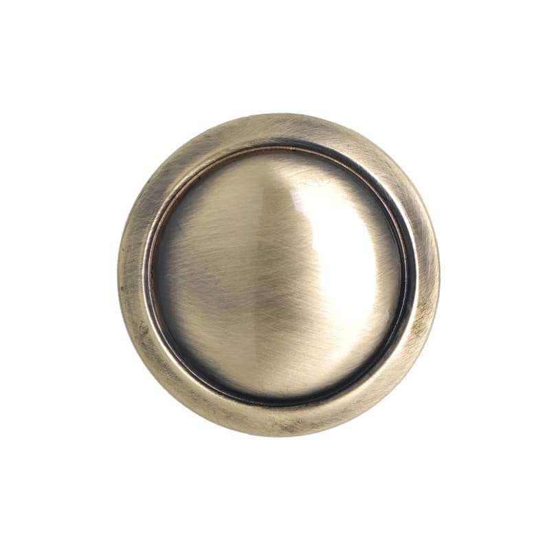 Utopia Alley Luna Cabinet Ring Pull Knob - Vintage Cabinet Antique Brass Hardware with Hand, Pull Knobs 1.2"