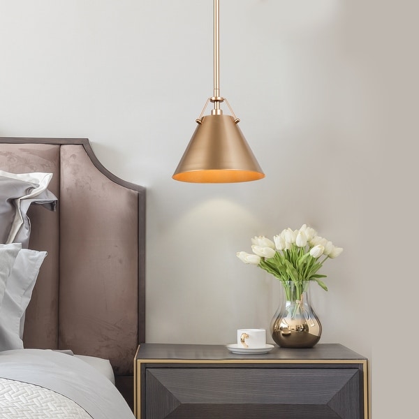 Gold bedroom pendant light on sale