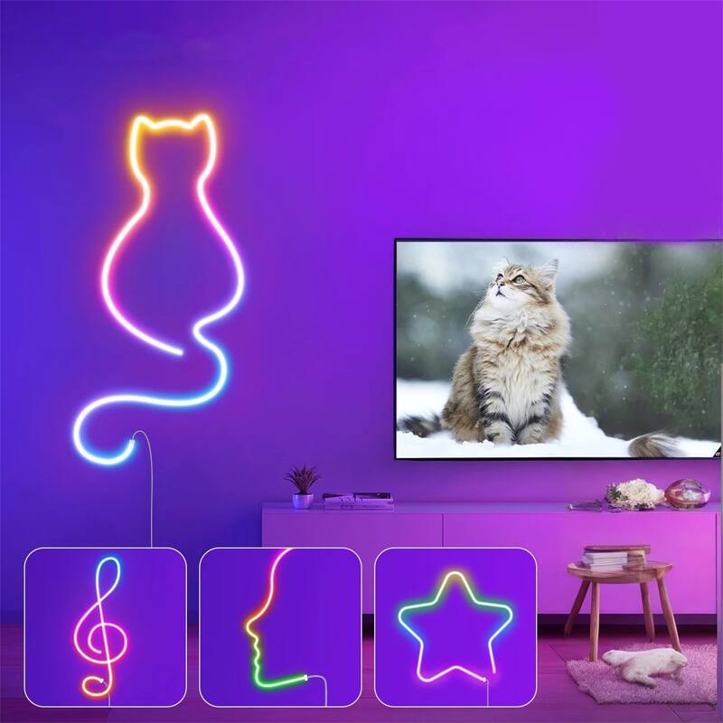 5 Meters Smart Neon Sign Light, Flexible DIY Neon Strip Light