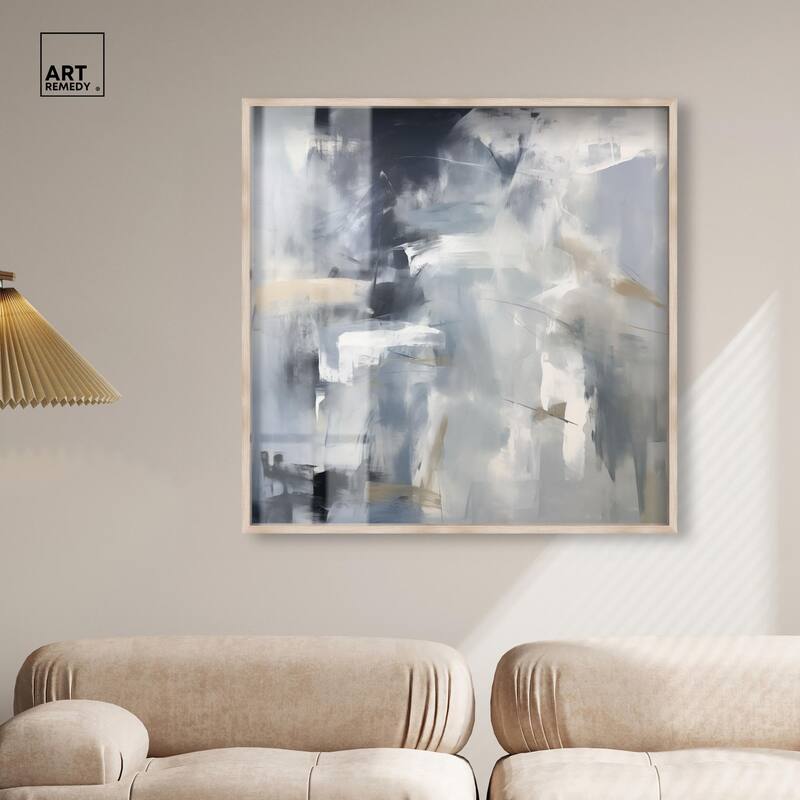 Contemplative Blues II Shadowbox by Art Remedy