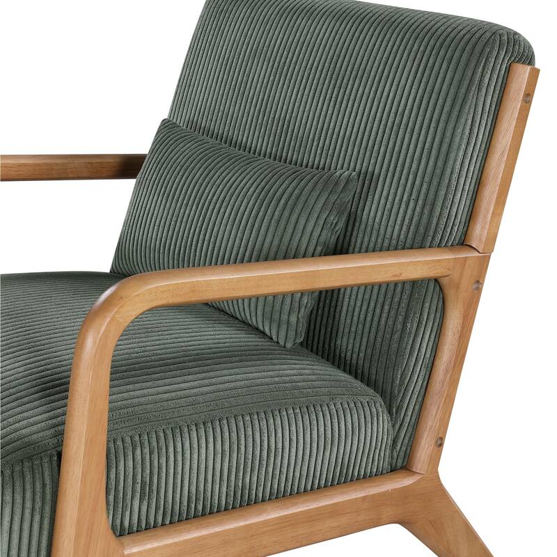 Modern Wooden Lounge Chair, Comfort Living Room Cushion Chair