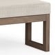preview thumbnail 45 of 46, WYNDENHALL Madison 44 inch Wide Contemporary Rectangle Ottoman Bench
