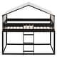 preview thumbnail 6 of 9, Twin Over Twin Size Wooden Bunk Bed with Tent