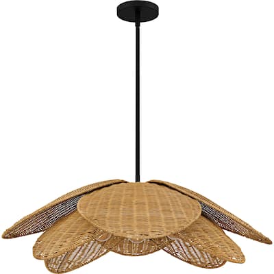 Willa 4-Light Matte Black Pendant
