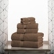 preview thumbnail 56 of 71, Superior Egyptian Cotton Pile Heavyweight 6-Piece Towel Set 6-Piece Set - Chocolate