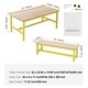preview thumbnail 9 of 9, 3 Pieces Rectangular Kids Wooden Activity Table and Bench Set Suitable Playroom Daycare or Tutoring Center