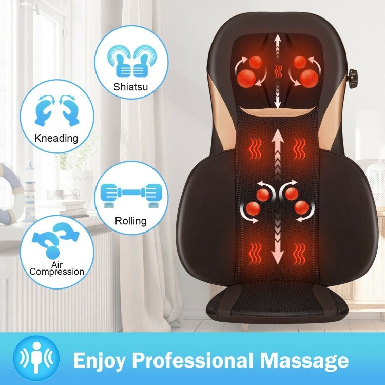 Den Neck Massager with Heat, Shiatsu Neck Back Massager with Heat