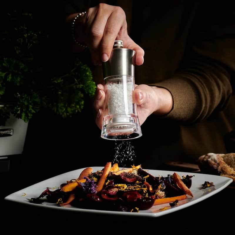 Cole & Mason Bromley Acrylic & Stainless Steel Salt & Pepper Mill Gift Set 6"