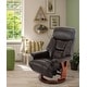 preview thumbnail 6 of 9, Faux Leather Recliner Brown