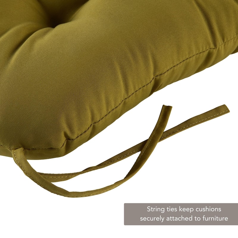 Outdoor Tufted Dining Chair Cushion (Set of 2)