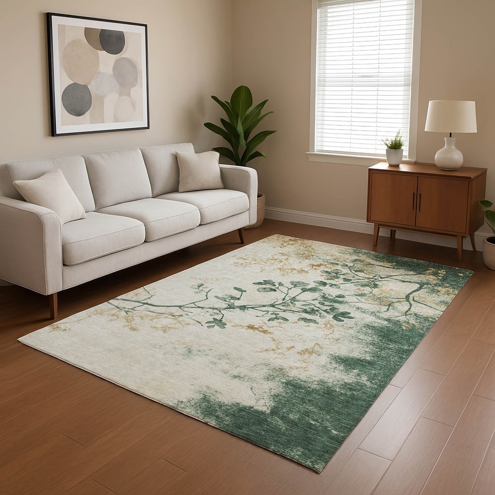 Premium Washable Super Soft Modern Floral Mayfield Rug