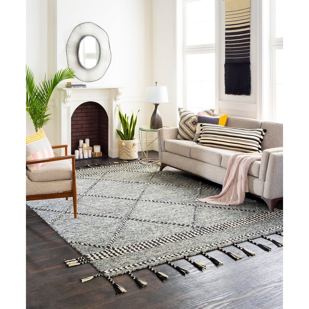 Artistic Weavers Loren Boho Tassel Handmade Wool Area Rug