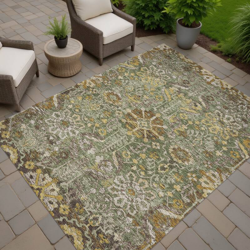 Machine Washable Indoor/ Outdoor Global Firestone Chantille Rug