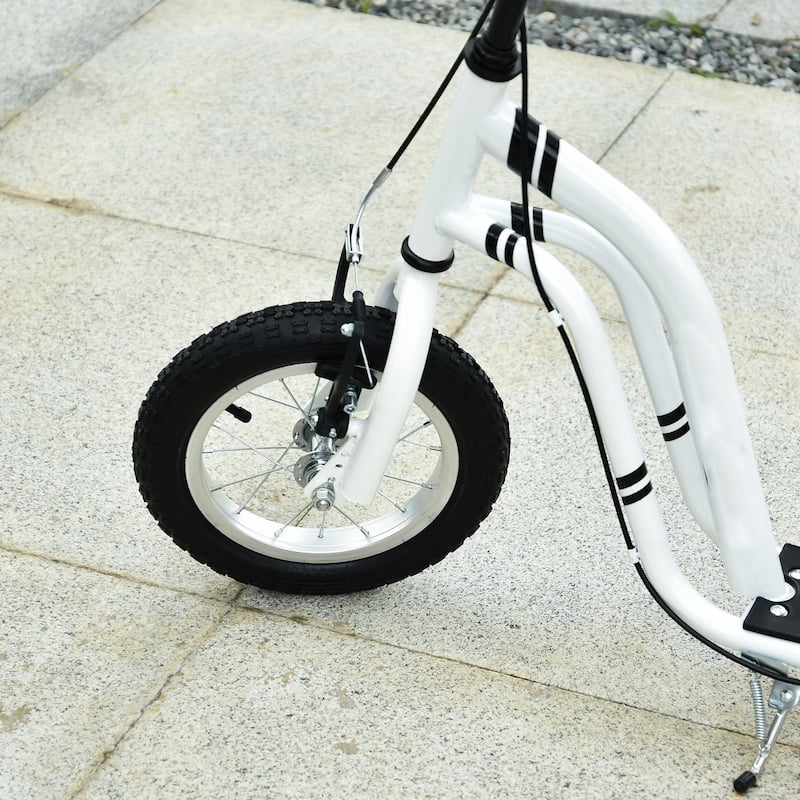 Children’s Scooter with Adjustable Height and Rubber Inflatable Wheels for Indoor or Outdoor Fun