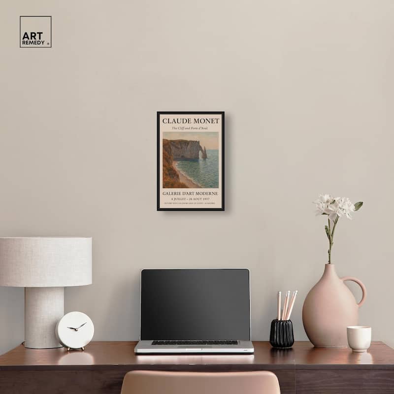 Monet's Seascape Canvas by Art Remedy