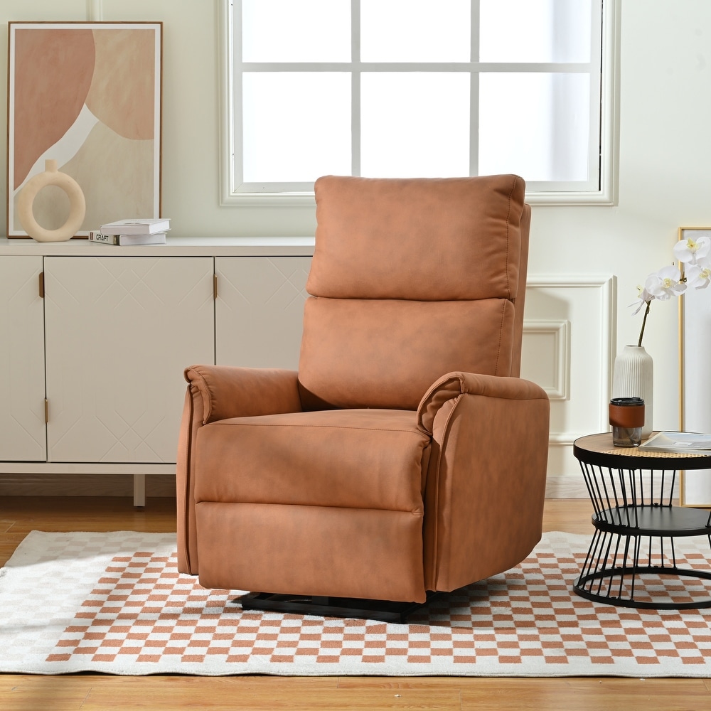 Burnt orange sales recliner chair