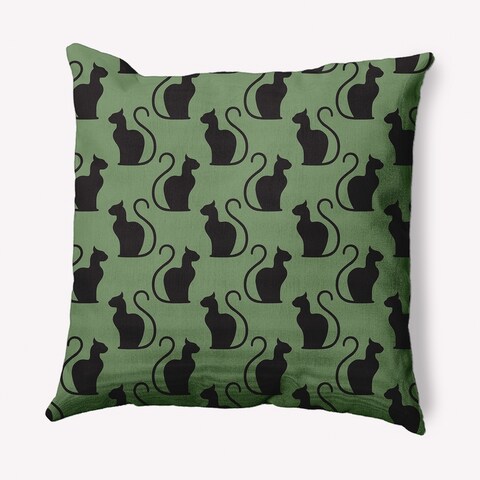 Spooky Cats Indoor/Outdoor Throw Pillow