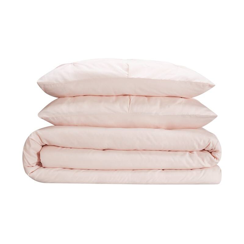 Serta Simply Clean Antimicrobial Pleated 3 Piece Comforter Set