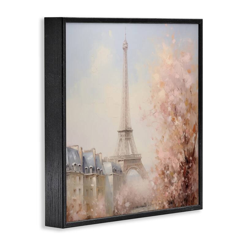Stupell Parisian Eiffel Tower Cityscape Framed Giclee Art Design By Arlington Prints