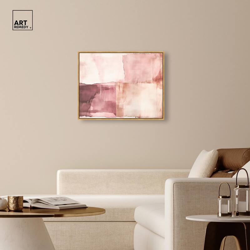Faded Crimson II Canvas by Art Remedy