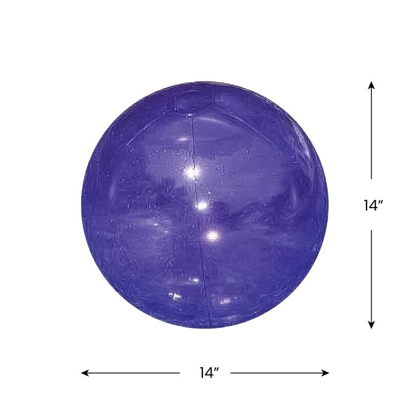 Inflatable Transparent Beach Ball - 14" - Purple