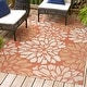 preview thumbnail 183 of 200, JONATHAN Y Floral Textured Weave Indoor/Outdoor Area Rug