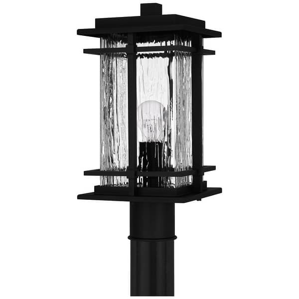 slide 2 of 7, McAlister 1-Light Earth Black Outdoor Post Lantern