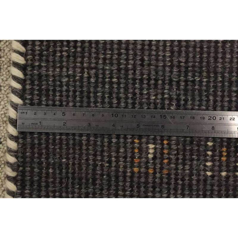 Hand Knotted Oriental 100% Wool Carpet Tribal Modern Multi-Colored Gabbeh Area Rug - 7' 6'' X 4' 11''