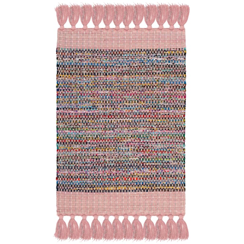 SAFAVIEH Handmade Flatweave Montauk Bylgja Casual Cotton Rug