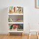 preview thumbnail 2 of 11, Children's Multi-Functional 3-Shelf Bookcase Toy Storage Bin, White