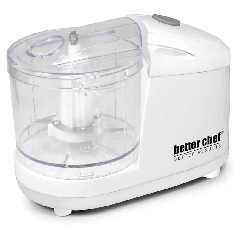 Better Chef 1.5-Cup Mini Chopper Food Processor - White